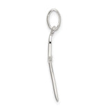 Sterling Silver Cross Pendant with Sleek Minimalist Design, Unisex Religious Jewelry Charm