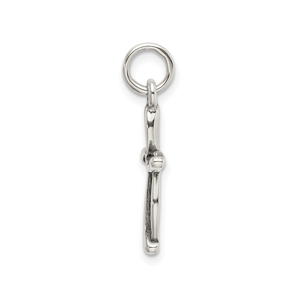 Sterling Silver Cross Pendant with Oxidized Matte Finish, Rustic Modern Faith Design for Men and Women