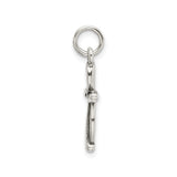 Sterling Silver Cross Pendant with Oxidized Matte Finish, Rustic Modern Faith Design for Men and Women
