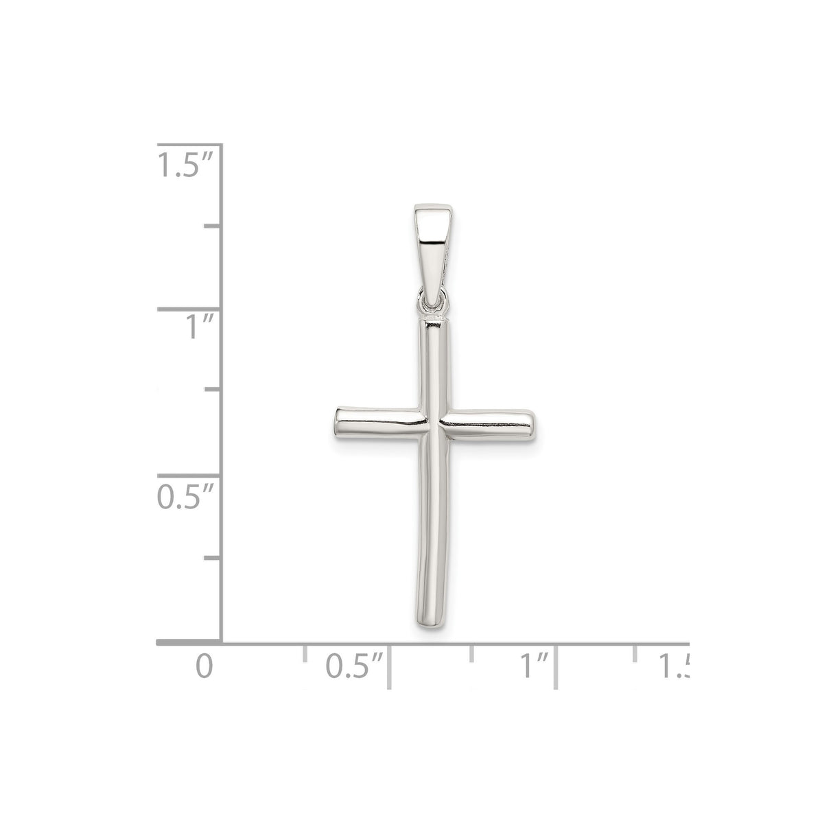 Sterling Silver Cross Pendant, Minimalist Spiritual Charm for Men and Women