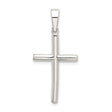 Sterling Silver Cross Pendant, Minimalist Spiritual Charm for Men and Women