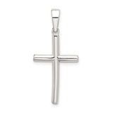 Sterling Silver Cross Pendant, Minimalist Spiritual Charm for Men and Women