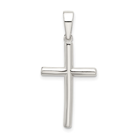 Sterling Silver Cross Pendant, Minimalist Spiritual Charm for Men and Women