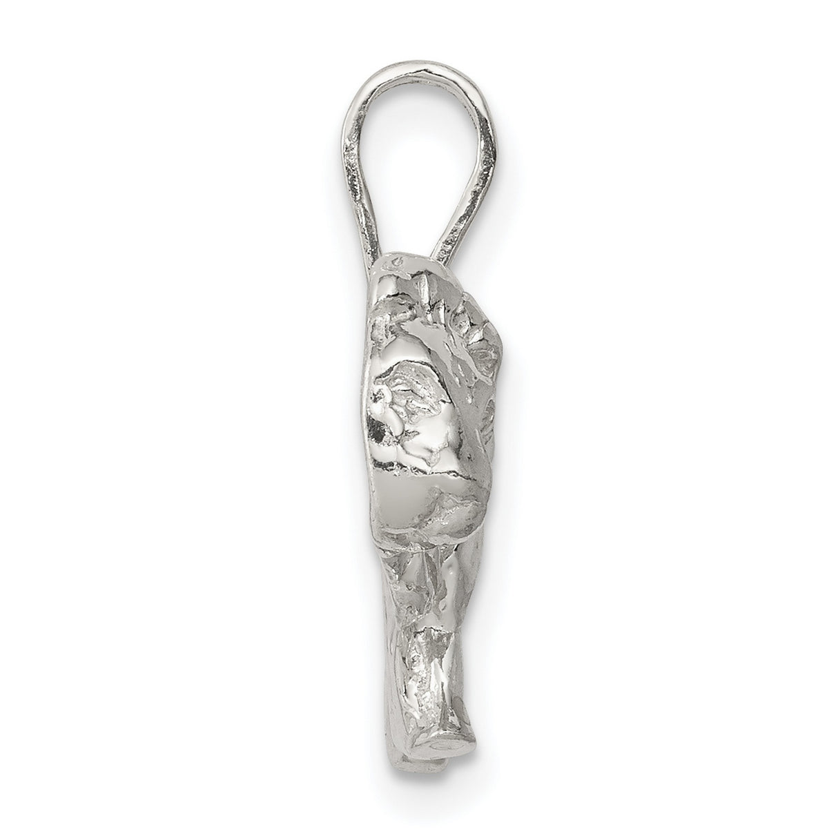 Walking Male Lion Charm Pendant in Real 925 Sterling Silver