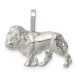 Walking Male Lion Charm Pendant in Real 925 Sterling Silver