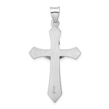 Sterling Silver Crucifix Pendant with Jesus Relief and INRI Detail for Men and Women