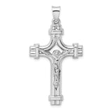 Sterling Silver Crucifix Cross Pendant with INRI Jesus Charm, Religious Christian Jewelry