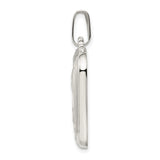 Sterling Silver Virgin Mary Pendant with Raised Image, Catholic Religious Medal for Women or Unisex Wear