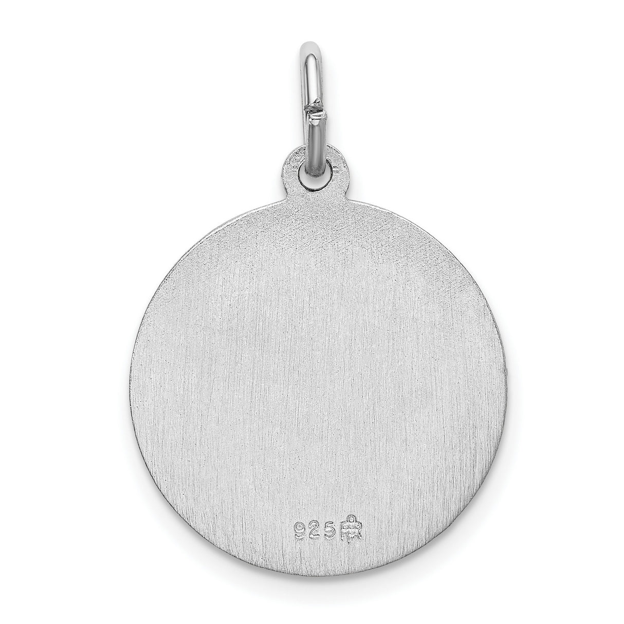 Dime Size Nuestra Sra De Guadalupe Ruega Por Nosostros Charm Pendant in Real 925 Sterling Silver