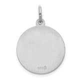 Dime Size Nuestra Sra De Guadalupe Ruega Por Nosostros Charm Pendant in Real 925 Sterling Silver