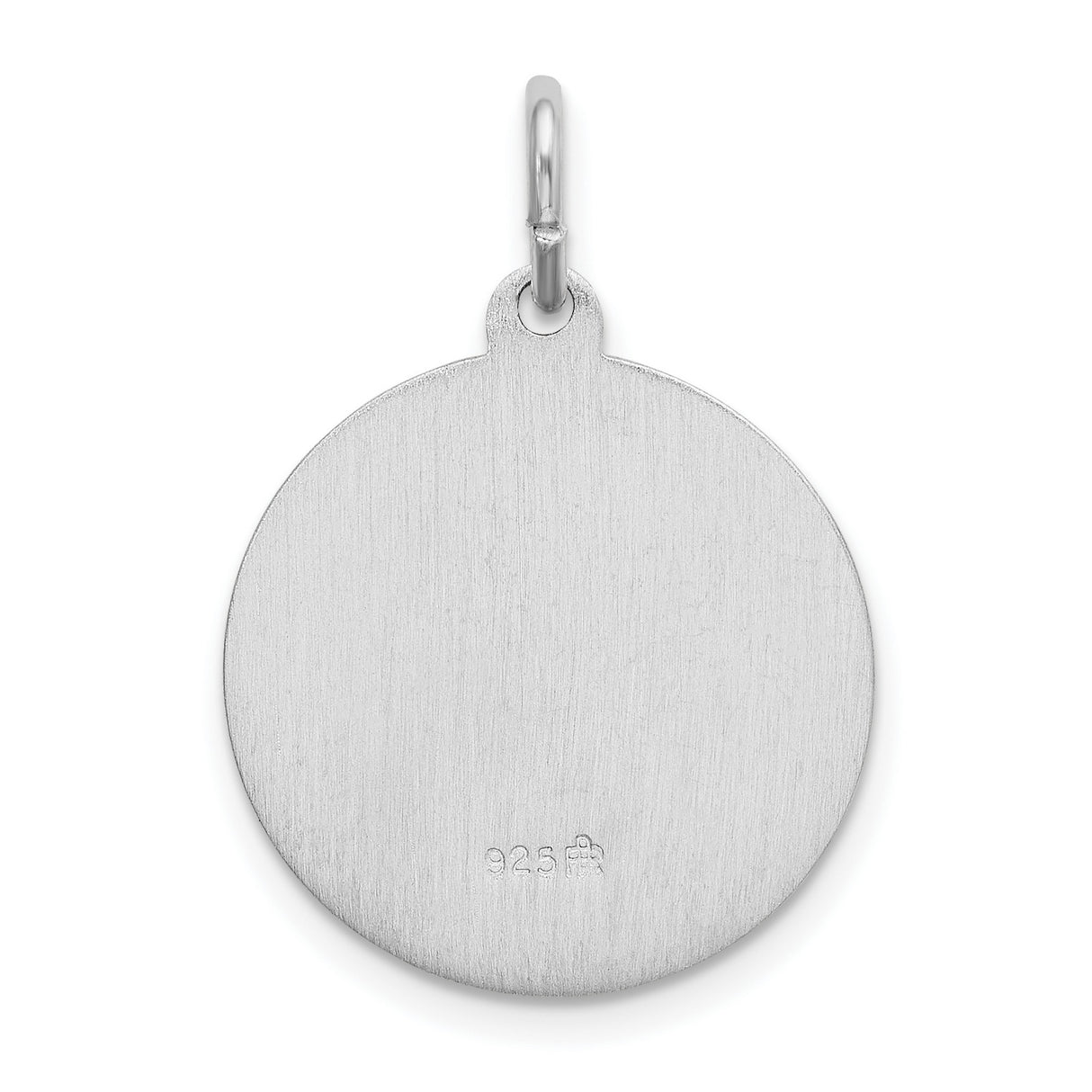 Sterling Silver Saint Lucia Pendant with Santa Lucia Ruega Por Nosotros Inscription