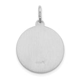 Sterling Silver Saint Lucia Pendant with Santa Lucia Ruega Por Nosotros Inscription