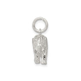 Sterling Silver Elephant Pendant, Realistic Animal Charm, Nature-Inspired Spiritual Jewelry