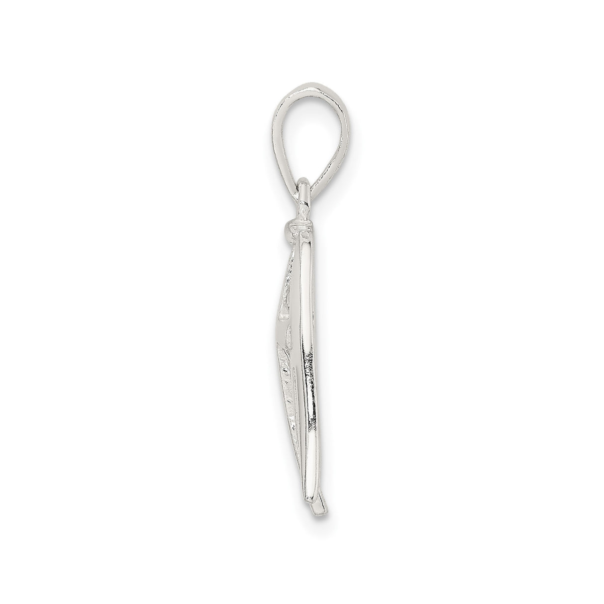 Sterling Silver Cross Pendant with Angel Wings , Spiritual Religious Jewelry for Men and Women