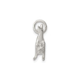 Sterling Silver Kangaroo Pendant with Joey, Australian Wildlife Travel Charm