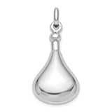 Sterling Silver Teardrop Ladle Pendant, Miniature Spoon Charm, Kitchen-Inspired Jewelry for Women