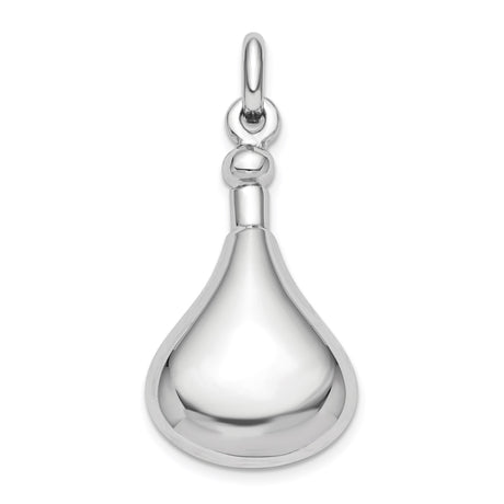 Sterling Silver Teardrop Ladle Pendant, Miniature Spoon Charm, Kitchen-Inspired Jewelry for Women