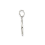Sterling Silver Pendant with Textured Letter G Design, Lightweight Alphabet Charm for Women