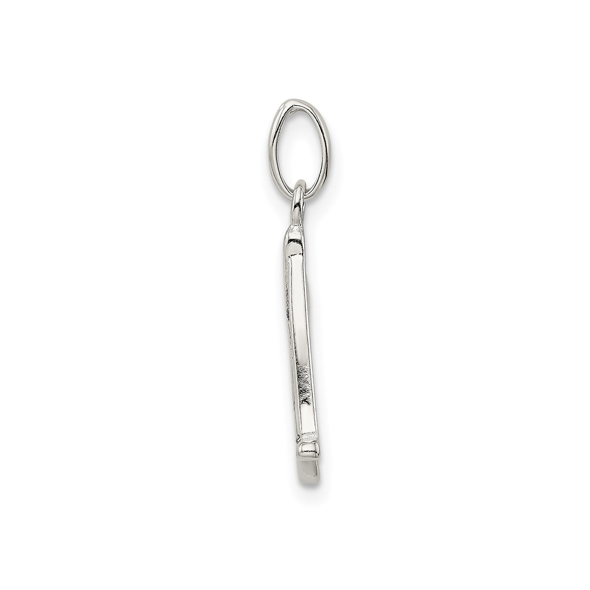 Sterling Silver Initial Pendant Charm, Script Letter A Monogram Jewelry for Women or Unisex Wear