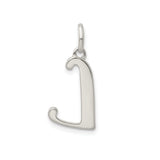 Sterling Silver Letter L Pendant, Textured Alphabet Charm, Minimalist Monogram Jewelry