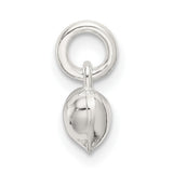 Sterling Silver Heart Pendant, 3D Puffed Charm with Polished Finish, Minimalist Romantic Design