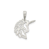 Sterling Silver Unicorn Pendant, Openwork Fantasy Design for Women and Girls