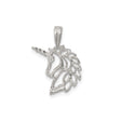 Sterling Silver Unicorn Pendant, Openwork Fantasy Design for Women and Girls