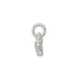 Sterling Silver Dog Pendant, Playful Pet Design, Animal Charm for Women