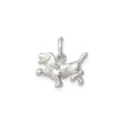 Sterling Silver Dog Pendant, Playful Pet Design, Animal Charm for Women