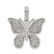 Sterling Silver Butterfly Pendant with Cubic Zirconia, Nature-Inspired Jewelry for Women