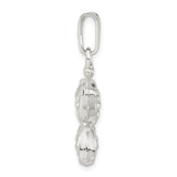 Sterling Silver Butterfly Pendant with Heart-Shaped Wings, Nature-Inspired Transformation Theme