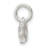Sterling Silver Dachshund Dog Charm Pendant, Detailed Silhouette Pet Jewelry for Women