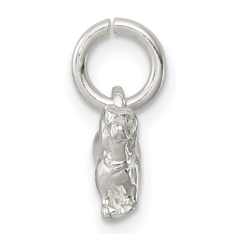 Sterling Silver Dachshund Dog Charm Pendant, Detailed Silhouette Pet Jewelry for Women