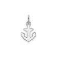 Sterling Silver Anchor Pendant Charm, Openwork Nautical Design for Women or Unisex Wear