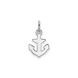 Sterling Silver Anchor Pendant Charm, Openwork Nautical Design for Women or Unisex Wear