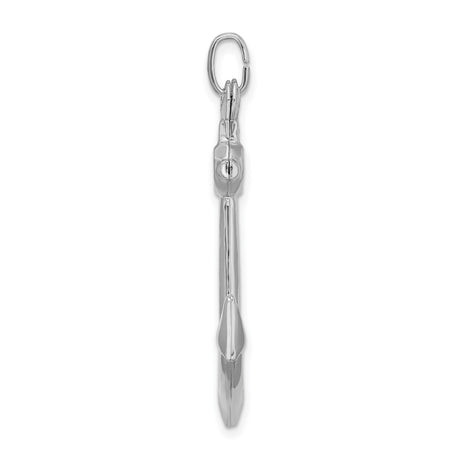 Sterling Silver Anchor Pendant, Nautical Christian Charm Symbolizing Hope and Strength