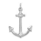 Sterling Silver Anchor Pendant, Nautical Christian Charm Symbolizing Hope and Strength