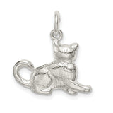 Cat Charm Pendant in Real 925 Sterling Silver