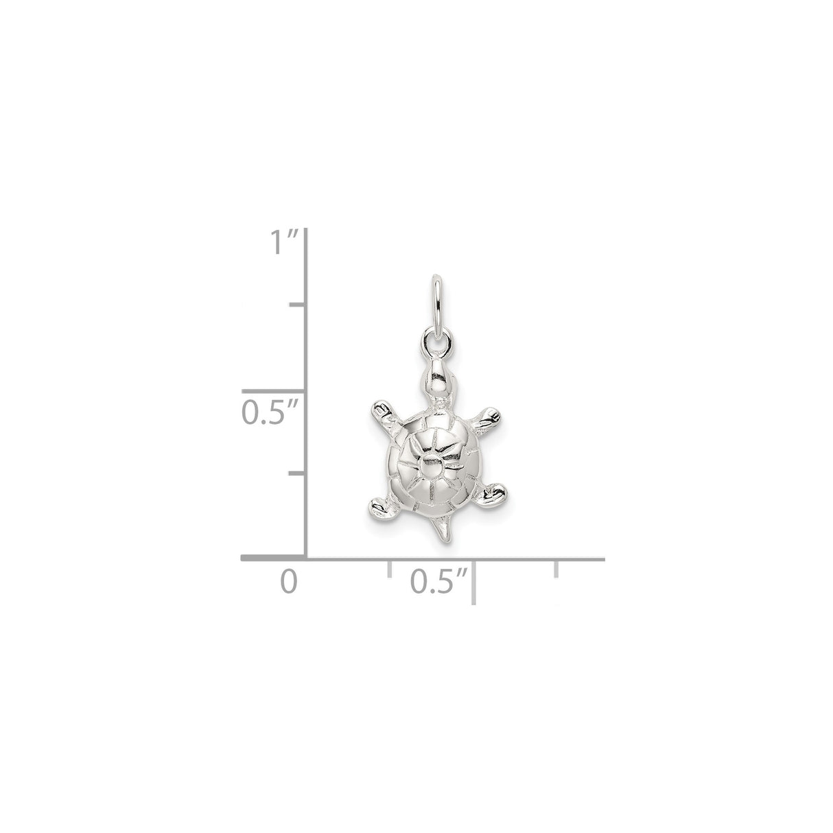 Sterling Silver Turtle Pendant with Sunburst Shell Design, Ocean-Inspired Symbolic Jewelry
