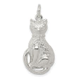 Cat Charm Pendant in Real 925 Sterling Silver