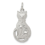 Cat Charm Pendant in Real 925 Sterling Silver