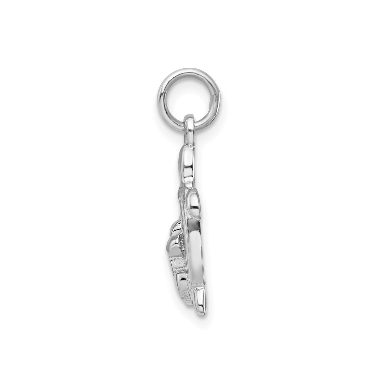Sterling Silver Turtle Pendant with Mother and Baby Design, Ocean Life Theme Charm