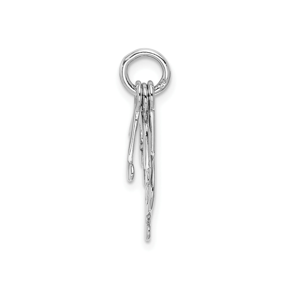 Sterling Silver Music Note Pendant with Treble Clef and Eighth Notes for Musicians