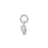 Sterling Silver Pig Charm Pendant, 3D Farm Animal Jewelry, Prosperity Feng Shui Symbol