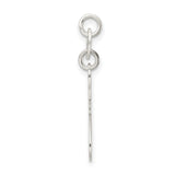 Polished Cat Charm Pendant in Real 925 Sterling Silver