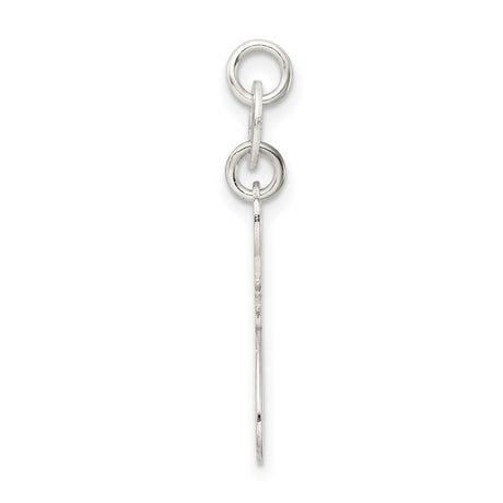Polished Cat Charm Pendant in Real 925 Sterling Silver