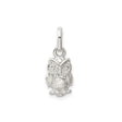 Sterling Silver Owl Pendant, Nature-Inspired Animal Charm Symbolizing Wisdom and Intuition