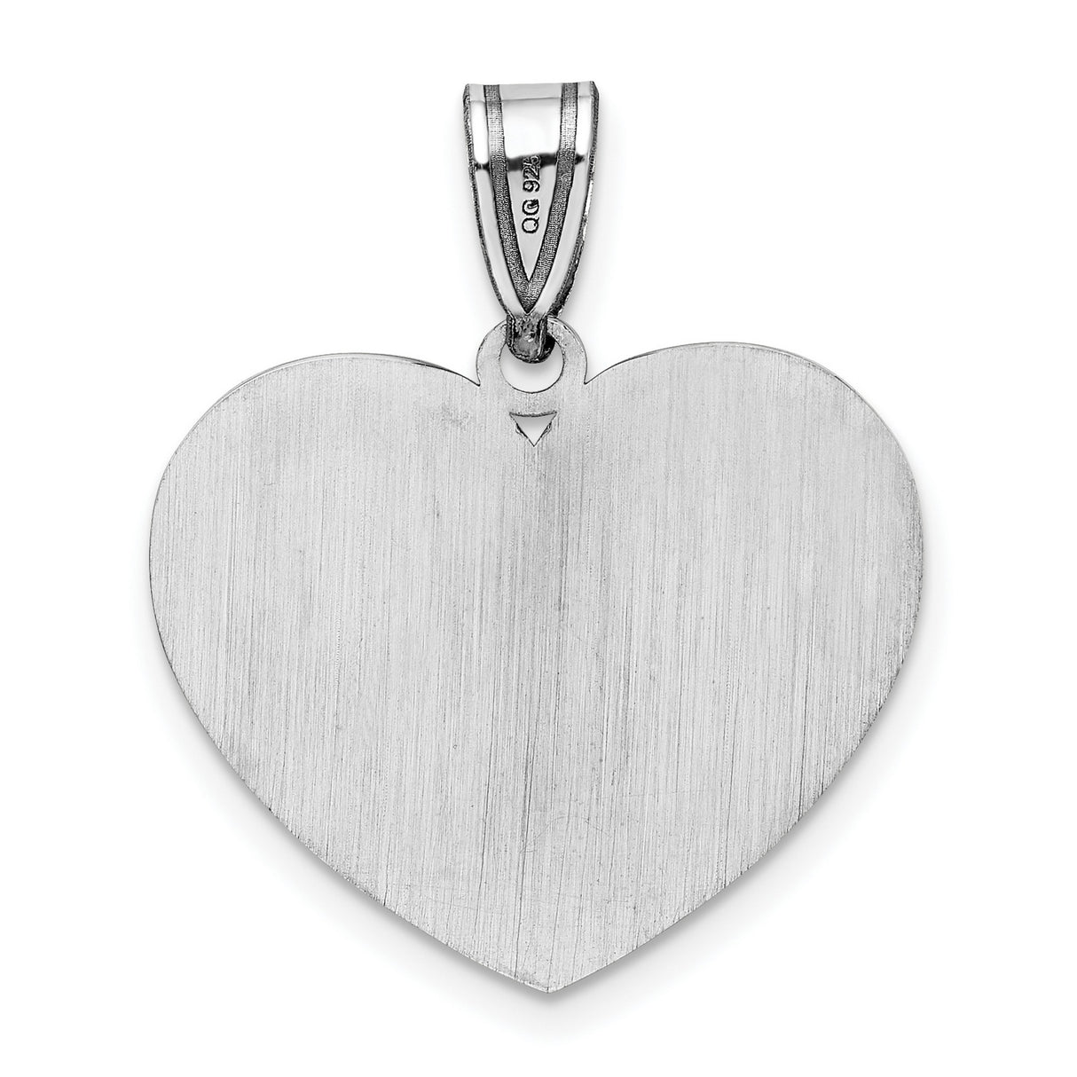 Sterling Silver Heart Pendant with Colorful Enamel Puzzle Pieces, Autism Awareness Theme