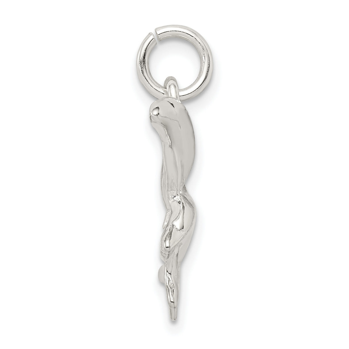 Dolphins Charm Pendant in Real 925 Sterling Silver