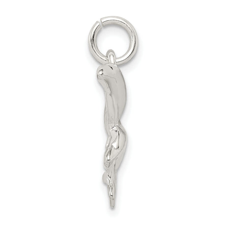 Dolphins Charm Pendant in Real 925 Sterling Silver